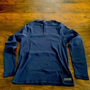 David Bitton Kipat Long Sleeve Waffle-Knit T-Shirt